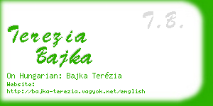 terezia bajka business card