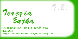 terezia bajka business card